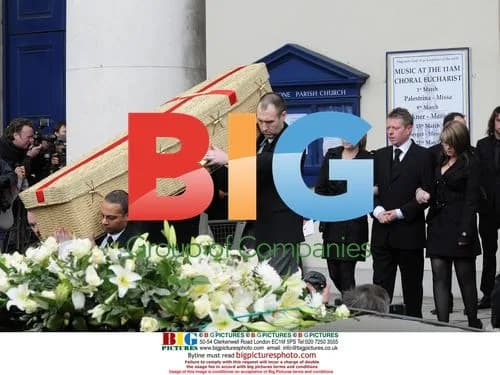 Funeral of actress Wendy Richard