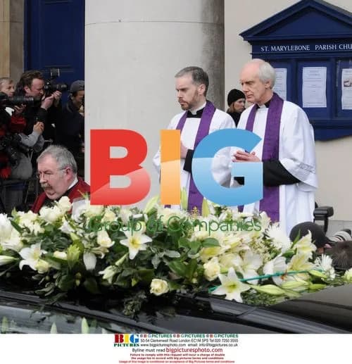 Funeral of actress Wendy Richard
