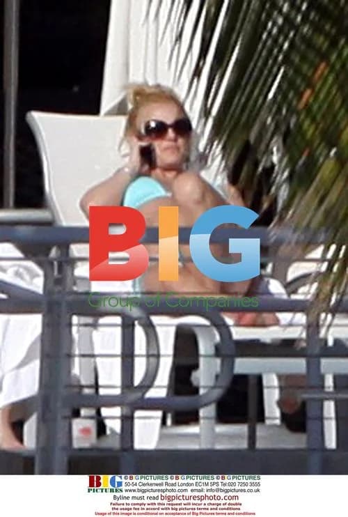 Britney Spears and Friends Sunbathing