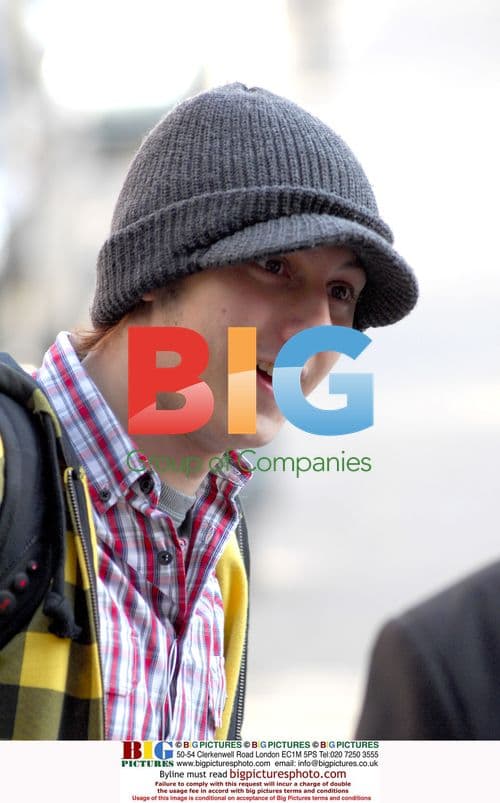 Jonathan Dixon as Darryl Morton outside Granada Studios