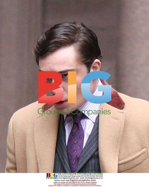 Ed Westwick on 'Gossip Girl' set