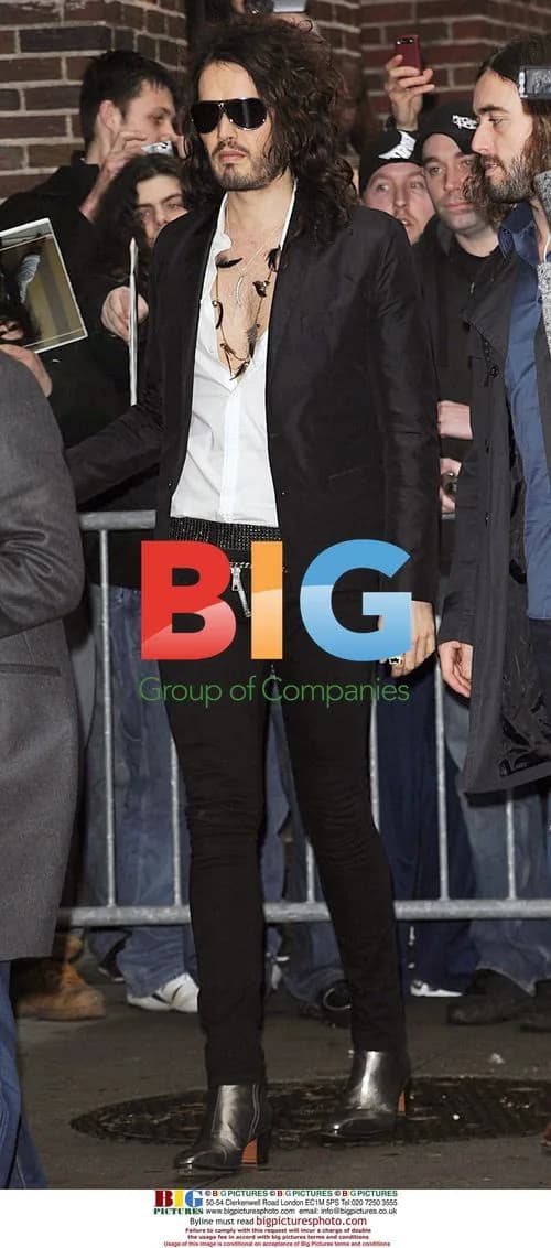 Russell Brand visits 'Late Show'