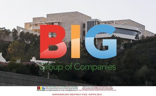 Mick Jagger and family at Getty Center