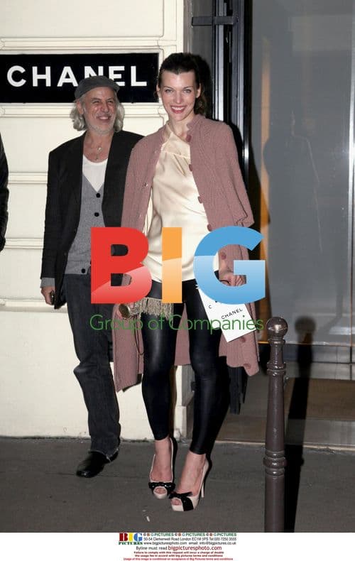 Milla Jovovich at Chanel Party in Paris