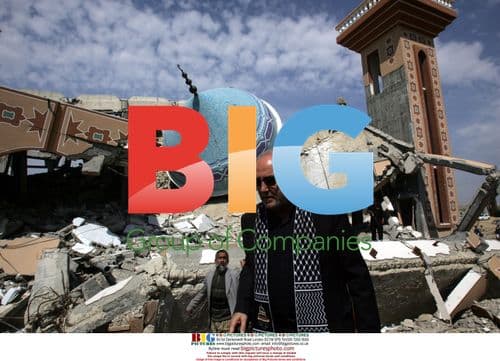 George Galloway visits destroyed Islamic school in Gaza