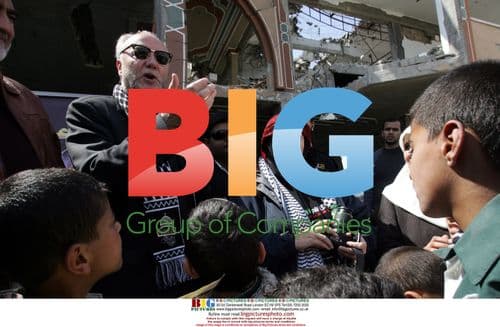 George Galloway visits destroyed Gaza school
