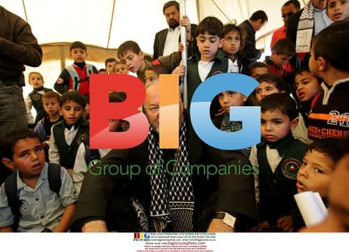 George Galloway visits destroyed Gaza school