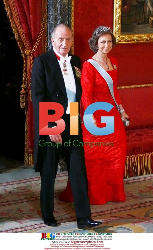 King and Queen of Spain at Gala Dinner