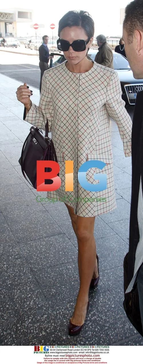 Victoria Beckham leaving Milan airport