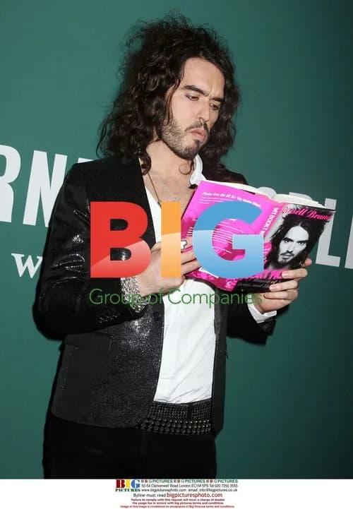 Russell Brand promotes 'My Booky Wook' in NY