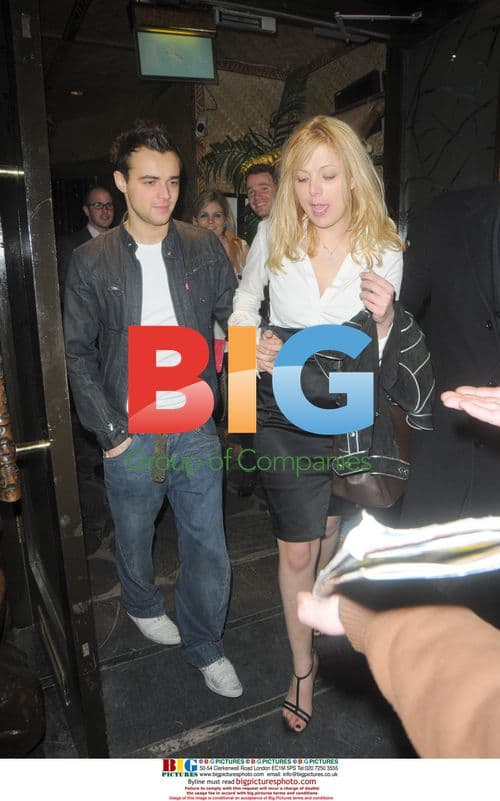 Socialite Nicole Sconciaforni leaving Mahiki Club