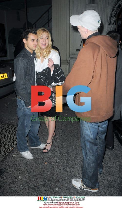 Nicole Sconciaforni leaving club with Ben Adams