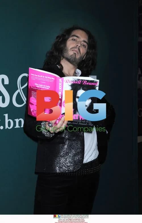 Russell Brand signs book at NYC event