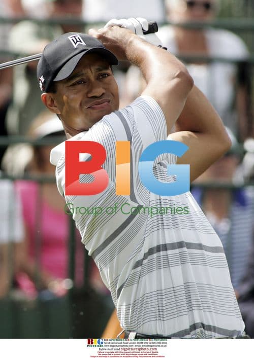 Tiger Woods tees off at World Golf Championships