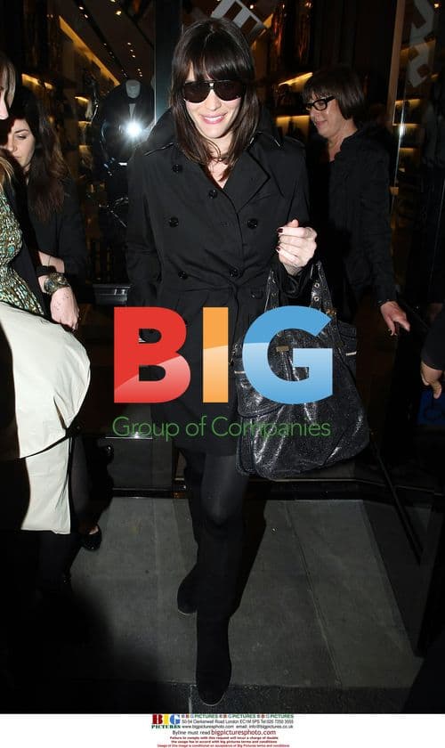 Liv Tyler shopping at Burberry in Beverly Hills