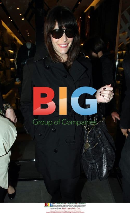 Liv Tyler shopping at Burberry