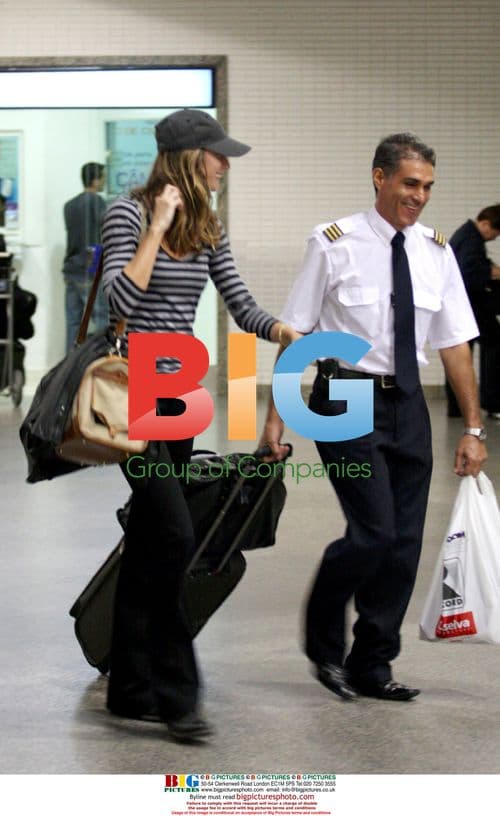Gisele Bundchen and Tom Brady at Sao Paulo Airport