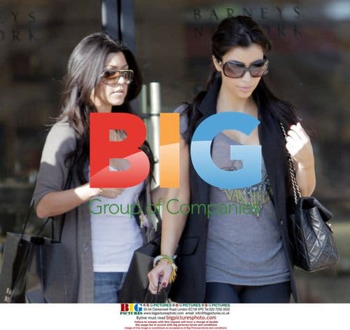 Kim and Kourtney Kardashian Shop at Barneys