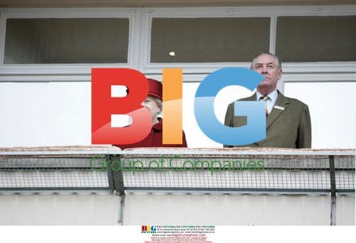 Queen and Lord Vestey at Cheltenham Festival