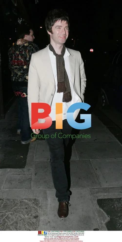 Noel Gallagher Leaving Graucho Bar in London