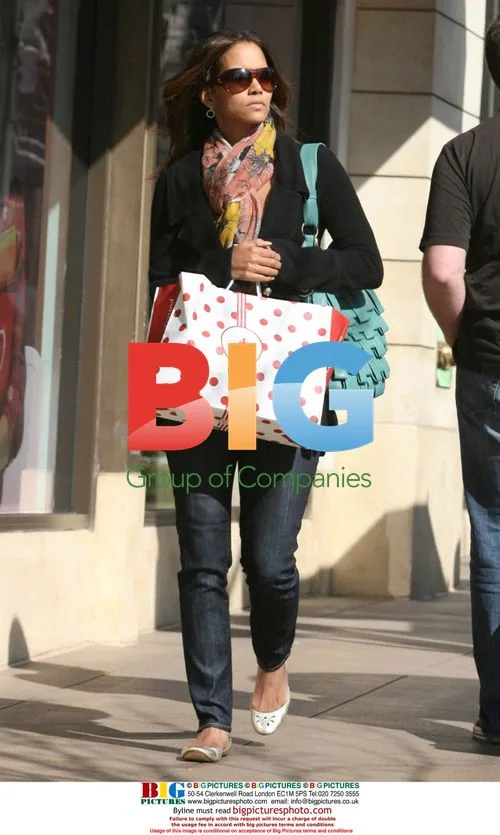 Halle Berry Shopping at The Grove