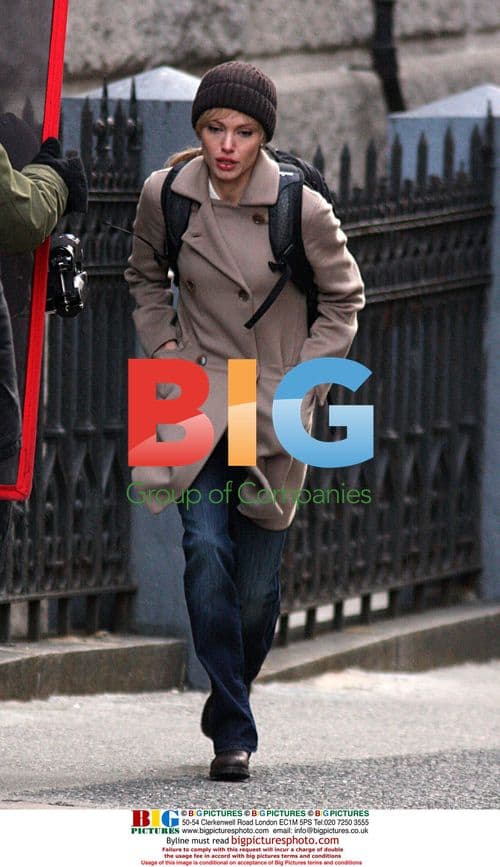 Angelina Jolie on 'Salt' Set