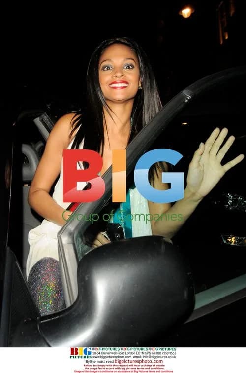 Alesha Dixon leaving Nobu Berkley, London