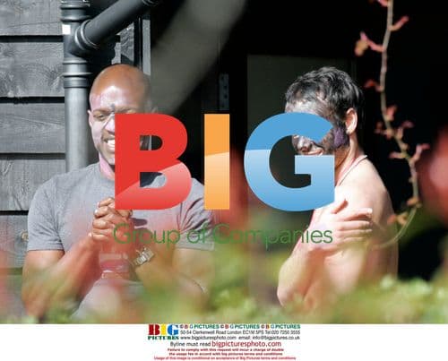 Jade Goody's friends and family at her home