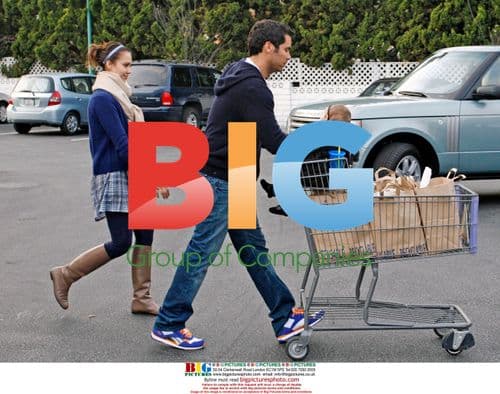 Jessica Alba goes grocery shopping