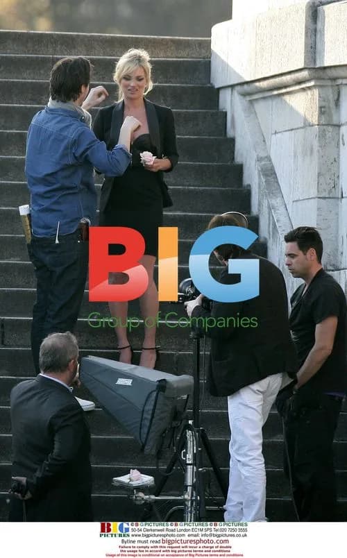 Kate Moss on Paris photo shoot