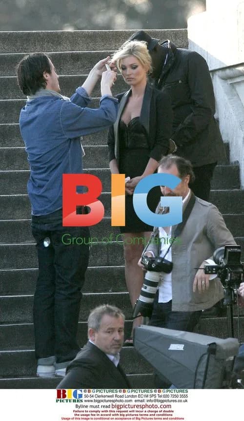 Kate Moss on Paris photo shoot