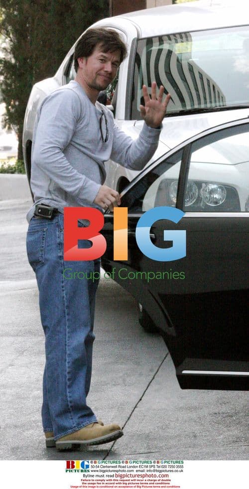 Mark Wahlberg and daughter Ella at Mondrian Hotel