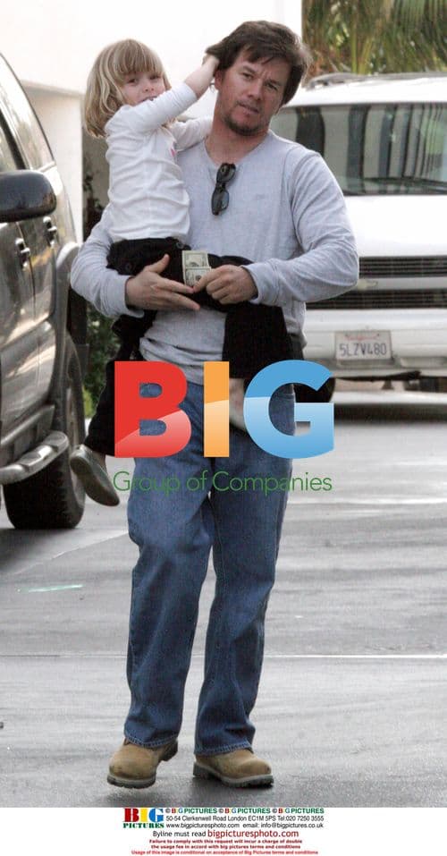 Mark Wahlberg and Daughter Ella Rae at Mondrian Hotel