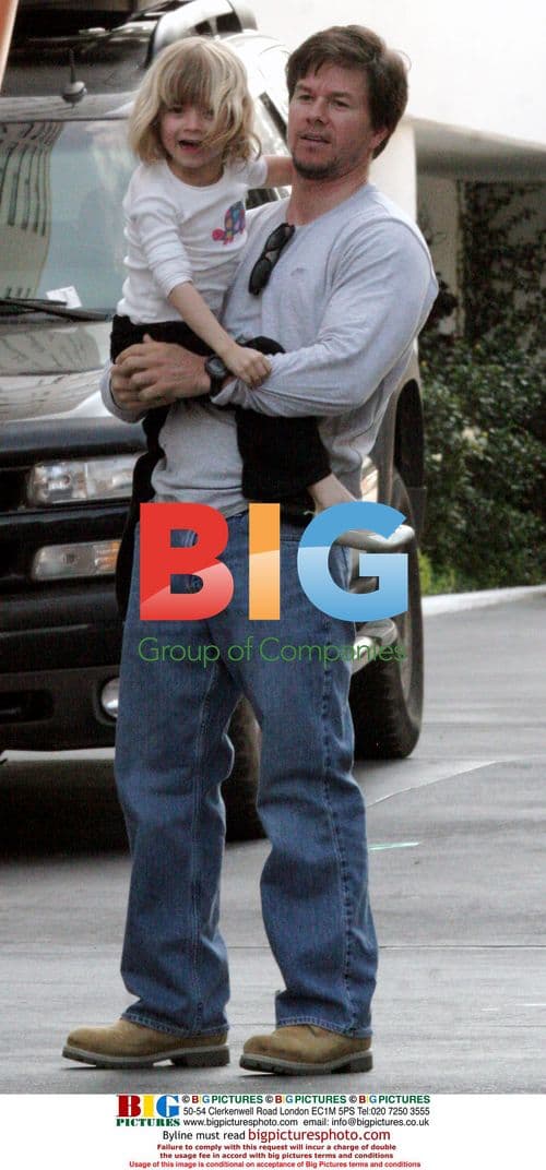 Mark Wahlberg and daughter Ella Rae at Mondrian Hotel