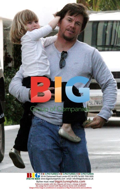 Mark Wahlberg and daughter at Mondrian Hotel