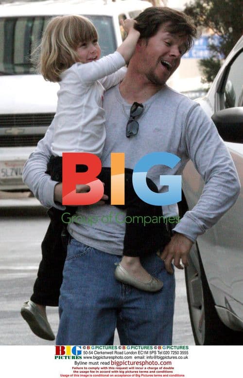 Mark Wahlberg and Daughter Ella Rae at Mondrian Hotel