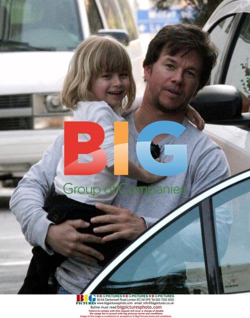 Mark Wahlberg and daughter Ella Rae at Mondrian Hotel