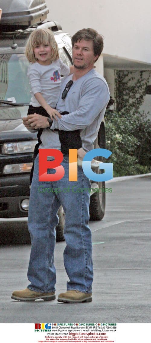 Mark Wahlberg and Daughter Ella Rae at Mondrian Hotel