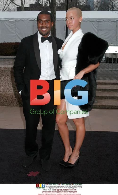 Kanye West and Amber Rose at Met Anniversary