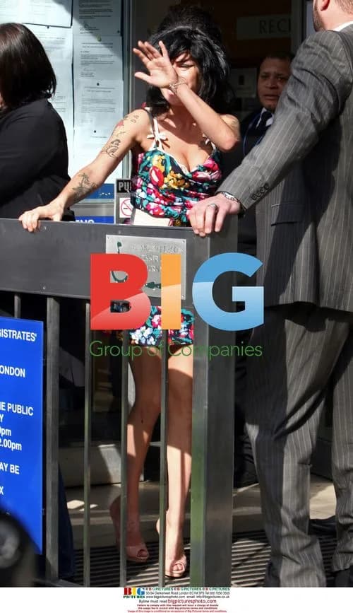 Amy Winehouse arrives at London court