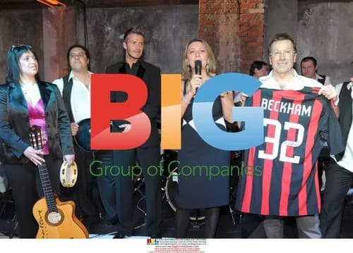 Beckham and others at Lilt Cancer Dinner in Milan