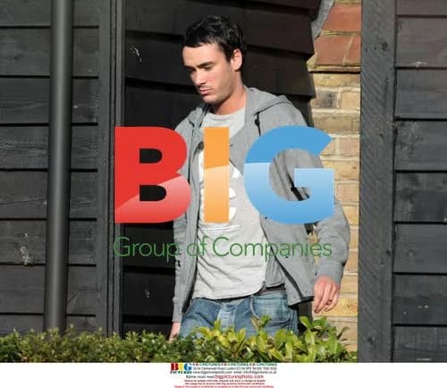 Jack Tweed outside Jade Goody's house