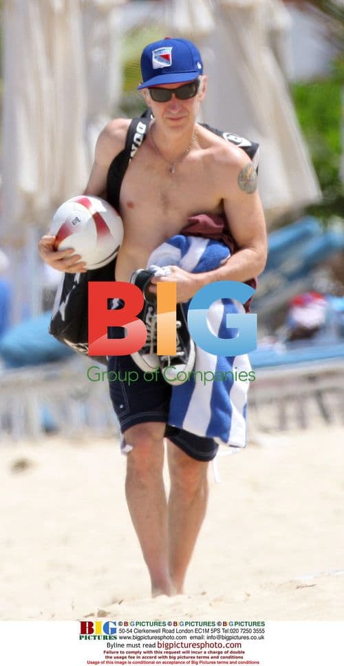 John McEnroe playing in the Caribbean