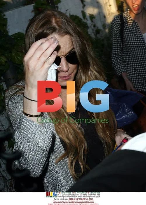 Lindsay Lohan at Andy Lacompte Salon