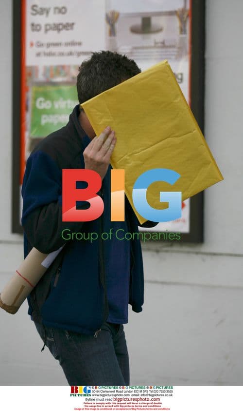 Matthew Wright at post office, London