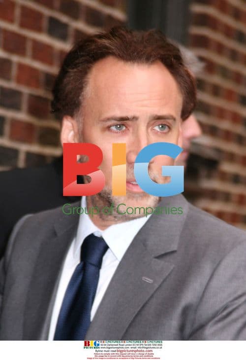 Nicolas Cage Arrives for 'The Late Show'