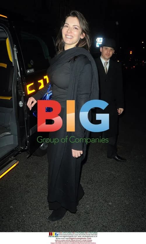 Nigella Lawson and Her Father Outside Scott's Restaurant