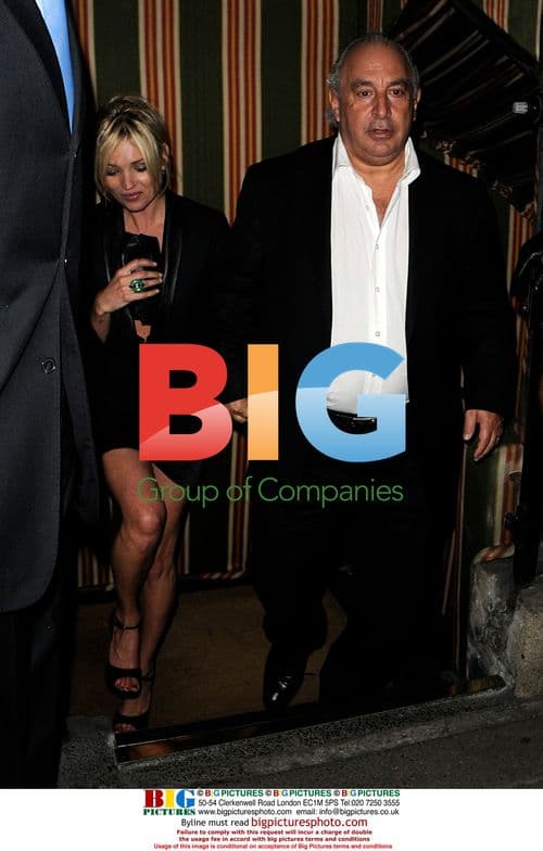 Philip Green and Kate Moss at Green's Birthday Party
