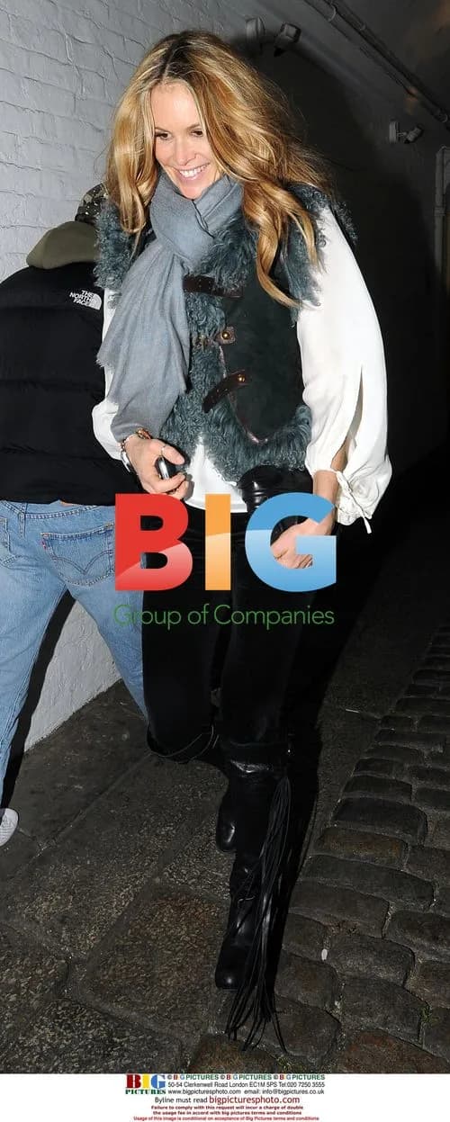 Guy Ritchie and Elle Macpherson leaving restaurant