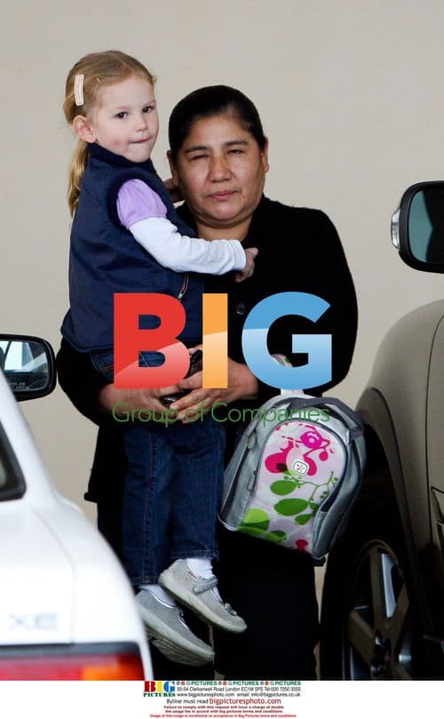 Violet Affleck picked up from school by nanny